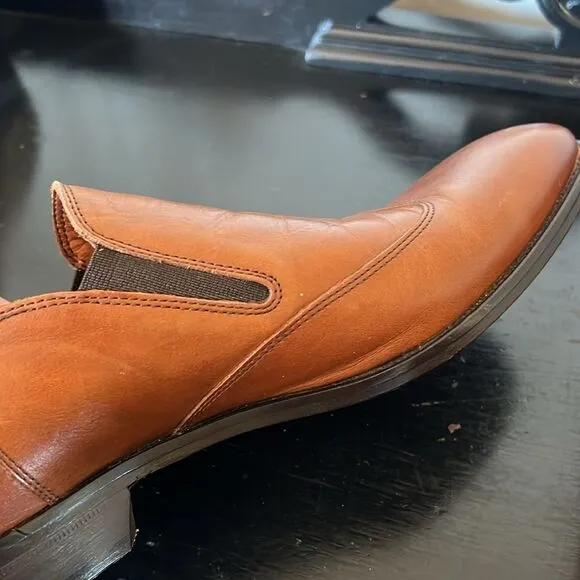 Massimo Matteo Firenze Cuoio (Hand Made In Italy) Brown Leather WINGTIP Shoes