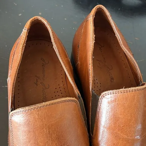 Massimo Matteo Firenze Cuoio (Hand Made In Italy) Brown Leather WINGTIP Shoes