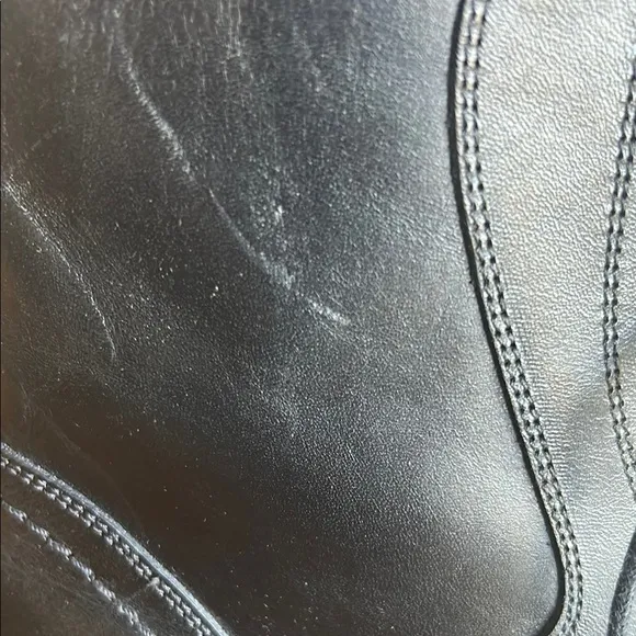 Massimo Matteo Men’s Black Leather Dress Boots | Size 9.5 | Made in Italy