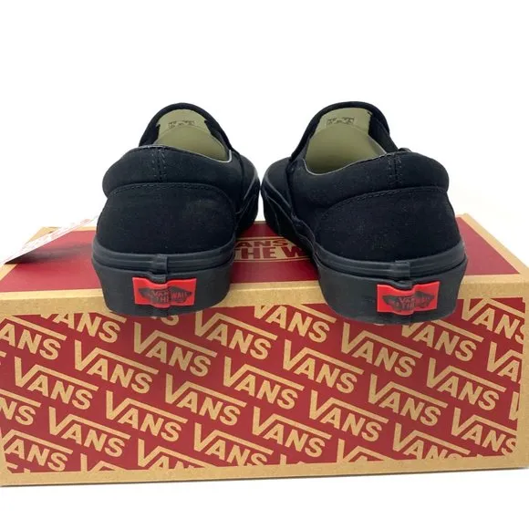 💖MEGA SALE💖Vans Slip On Black Low Top Casual Shoes Men's Sneakers VN000EYEBKA