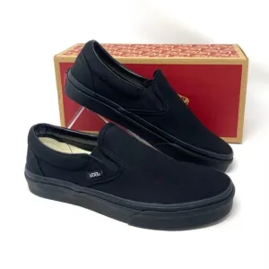 💖MEGA SALE💖Vans Slip On Black Low Top Casual Shoes Men's Sneakers VN000EYEBKA