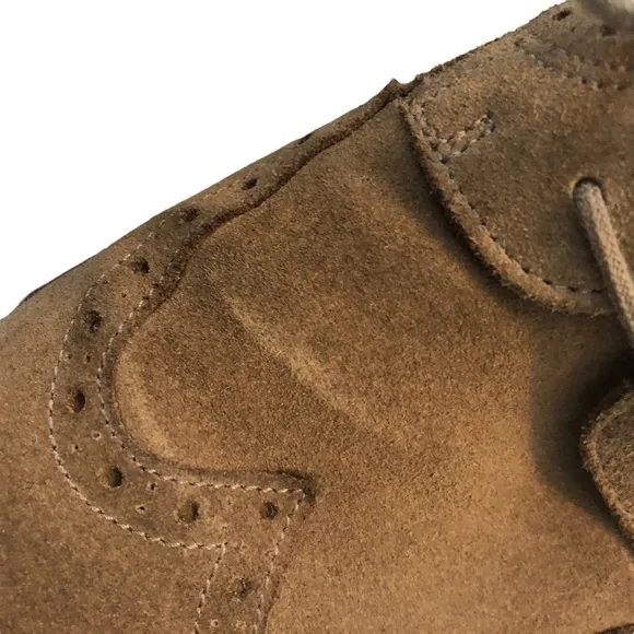 Men Ecco Biom Natural Motion Casual Tan Suede Lace Up Oxford Shoes‎ Size 43 (10)