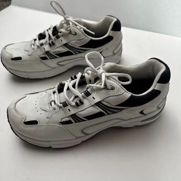 Men Vionic Walker Leather Waking Shoes 23MWALK White Navy‎ 100% Authentic USA  9