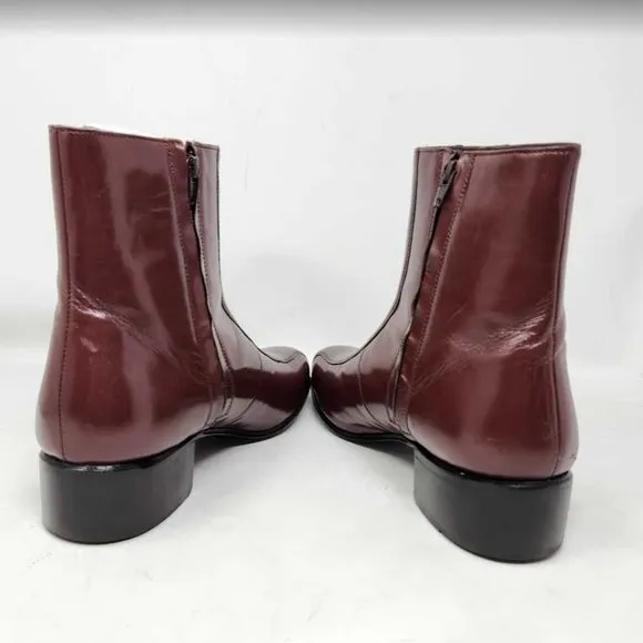 Men's 10.5 Florsheim Duke brown dress boots in Antique Gold Cavallo
