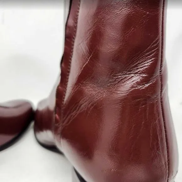 Men's 10.5 Florsheim Duke brown dress boots in Antique Gold Cavallo