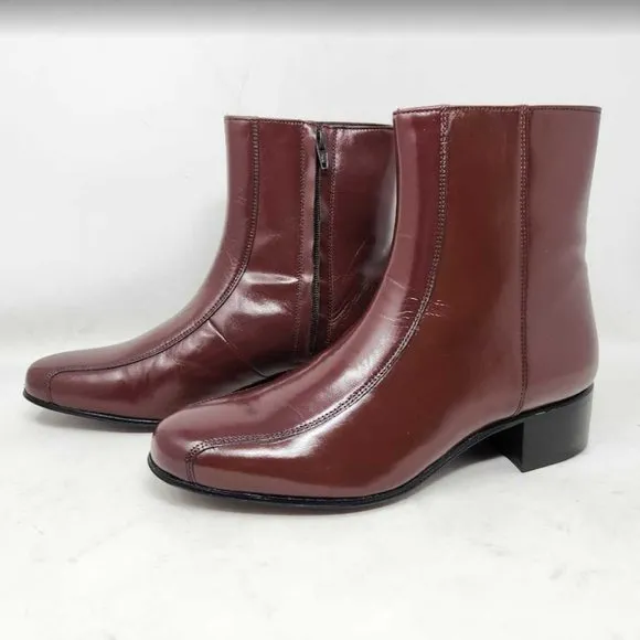 Men's 10.5 Florsheim Duke brown dress boots in Antique Gold Cavallo