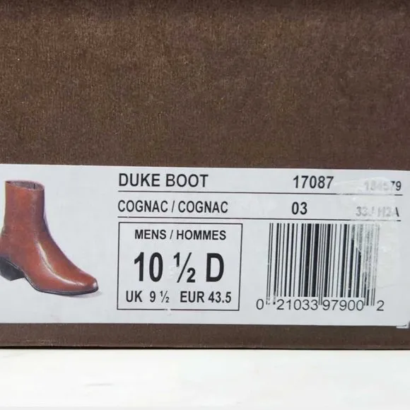 Men's 10.5 Florsheim Duke brown dress boots in Antique Gold Cavallo