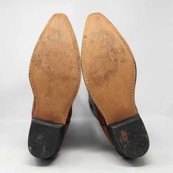 Men's 11.5 X-Wide Laredo Atlanta Antique Peanut lizard print cowboy boots 68086