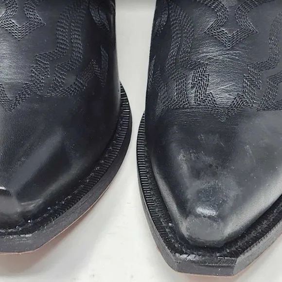 Men's 8 EW X-Wide Laredo 6860 12&quot; Hawk black western cowboy snip toe dress boots