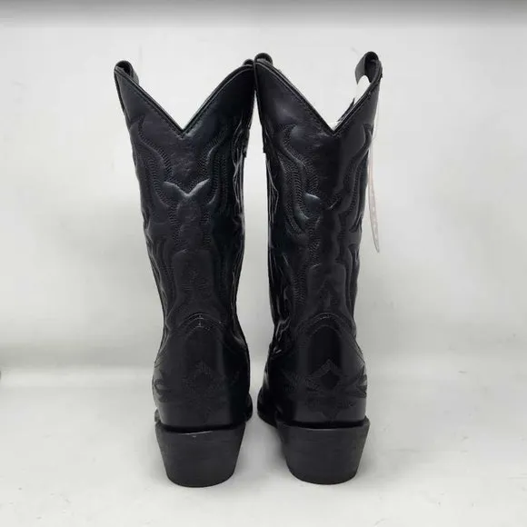 Men's 8 EW X-Wide Laredo 6860 12&quot; Hawk black western cowboy snip toe dress boots