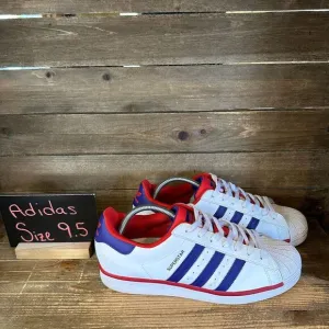 Mens Adidas Superstar 2020 Purple Scarlet Leather Casual Sneakers Shoes Size 9.5