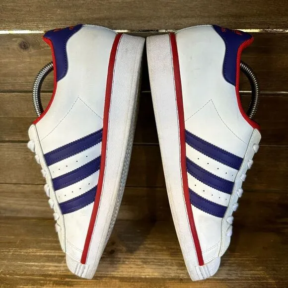 Mens Adidas Superstar 2020 Purple Scarlet Leather Casual Sneakers Shoes Size 9.5