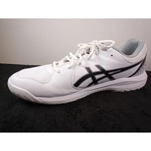 Men's Asics Gel Dedicate 8 104a408 101 White And‎ Black Size 13