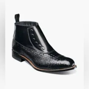 Men's Black Leather Dress Boots