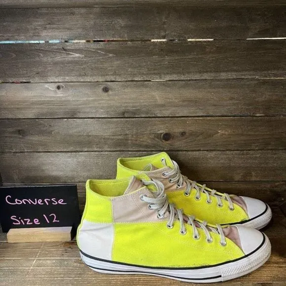 Mens Converse UV Light Changing Color High Top All Star Shoes Sneakers Size 12 M