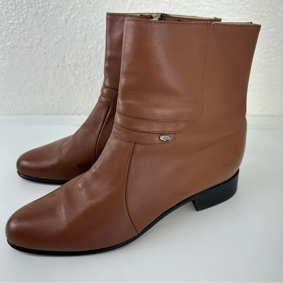 Men's Dress Ankle Boots El Besserro Genuine Leather Color Honey botin de vestir