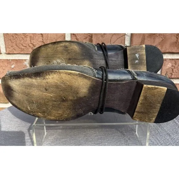 Men's Gordon Rush Vertigo Project Leather Distressed Shoes Size 12