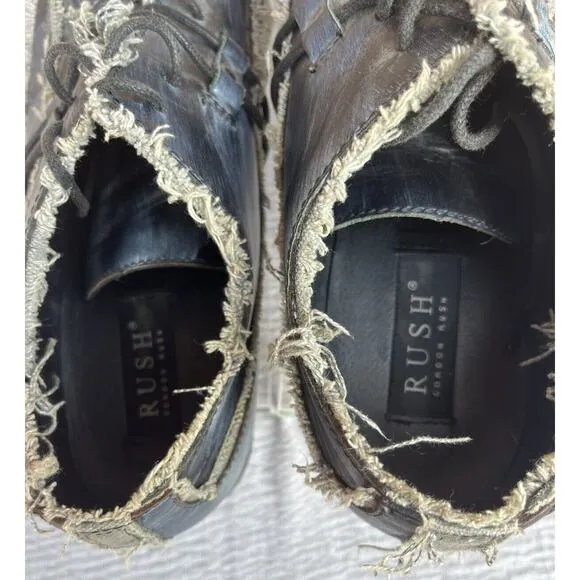 Men's Gordon Rush Vertigo Project Leather Distressed Shoes Size 12