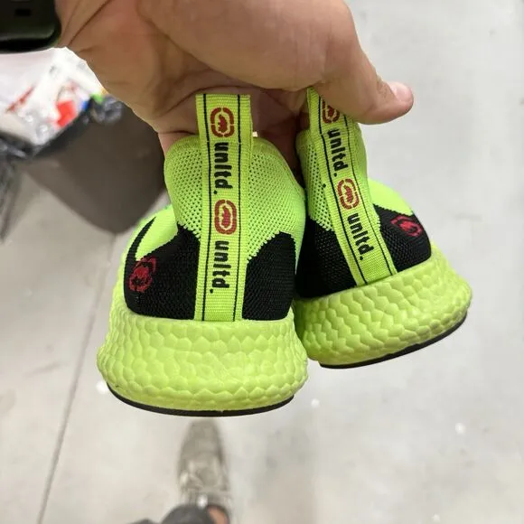 Mens Marc Ecko UNLTD Lime Green Running Knit Light Sneakers Shoes Size 11 - BUB