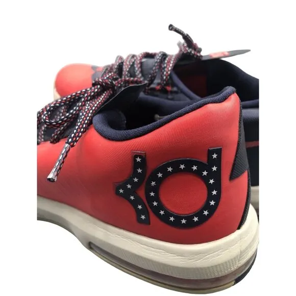 Men's Nike KD VI 6 DC Light Crimson Obsidian Basketball Shoes Sz 8 599424 600