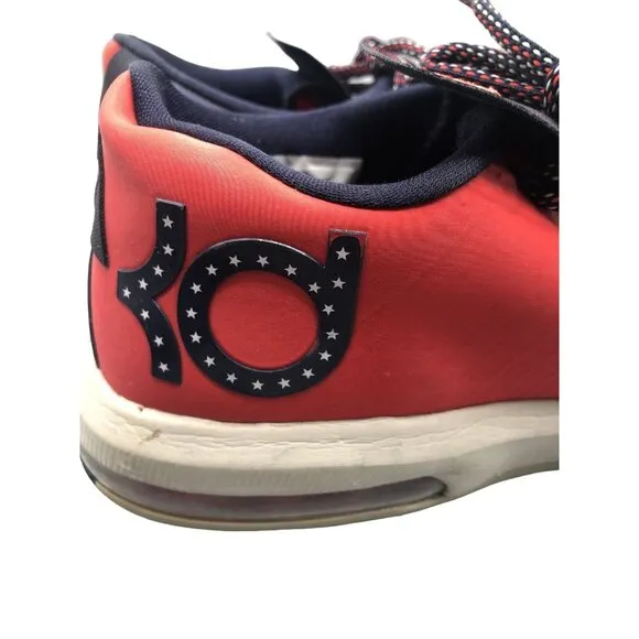 Men's Nike KD VI 6 DC Light Crimson Obsidian Basketball Shoes Sz 8 599424 600