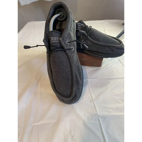 Men's Reef Cushion Coast Dark Gray Shoes-Size‎ 12-Excellent Condition