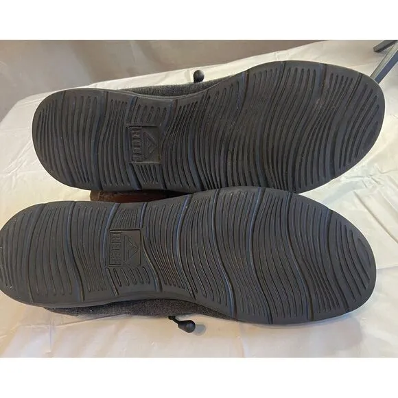 Men's Reef Cushion Coast Dark Gray Shoes-Size‎ 12-Excellent Condition