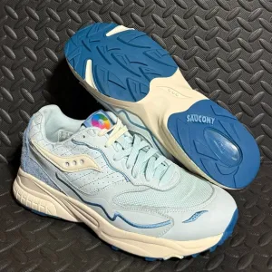 Mens Saucony Runners Light Blue Sneakers Size 10.5