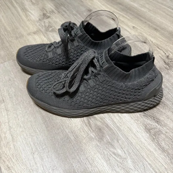Men's size 8 Nobull workout lightweight gray knit runner athletic shoes