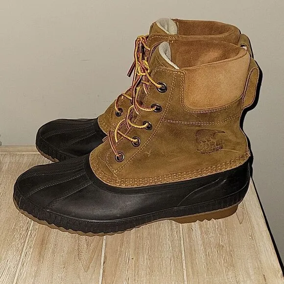 Men’s Sorel Cheyenne II Lace up Duck Winter Waterproof Boots Size 11