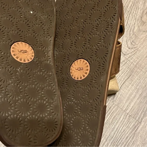 MENS UGG AUSTRALIA SLIP ON SANDALS SIZE 10WAINSCOTT