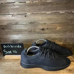 Mens Allbirds Wool Runners Gray Lace Up Athletic‎ Shoes Sneakers Size 10 M GUC