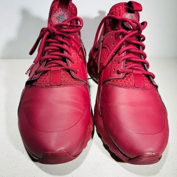 Men’s NIKE AIR Huarache Run Ultra 875841-600 Burgundy Running Shoes