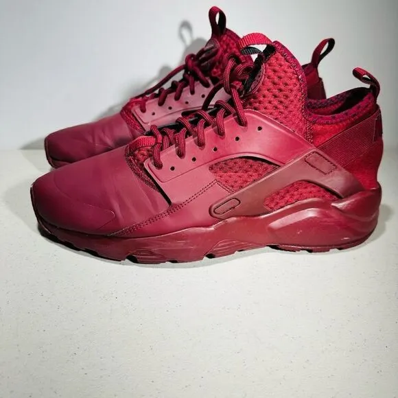 Men’s NIKE AIR Huarache Run Ultra 875841-600 Burgundy Running Shoes