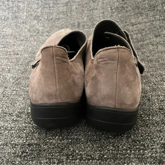 Mephisto Luce Air Jet Shoes Taupe Grey Bucksoft Nubuck Leather Women’s Size 7.5
