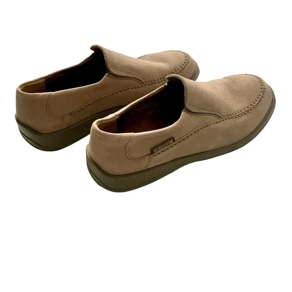 MEPHISTO Men's Air-Jet Leather Shoes Slip-On Casual Tan