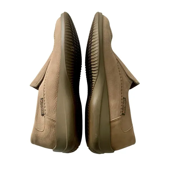 MEPHISTO Men's Air-Jet Leather Shoes Slip-On Casual Tan
