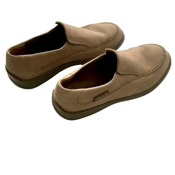 MEPHISTO Men's Air-Jet Leather Shoes Slip-On Casual Tan