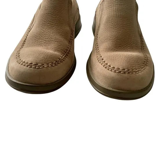 MEPHISTO Men's Air-Jet Leather Shoes Slip-On Casual Tan