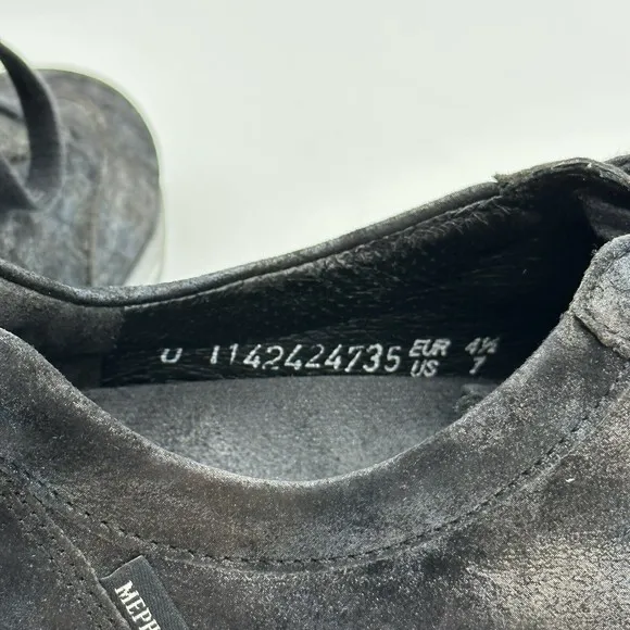 Mephisto Yael Petroleum Leather Sneakers Runoff Air-Jet System Women's Sz 7