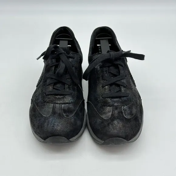Mephisto Yael Petroleum Leather Sneakers Runoff Air-Jet System Women's Sz 7