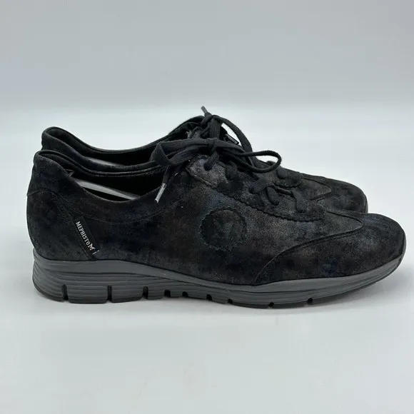 Mephisto Yael Petroleum Leather Sneakers Runoff Air-Jet System Women's Sz 7