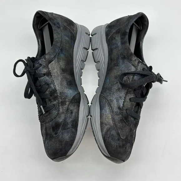 Mephisto Yael Petroleum Leather Sneakers Runoff Air-Jet System Women's Sz 7