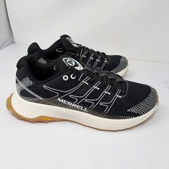 Merrell Mens Size 10 Moab Flight Solution Dyed Trail-Running Shoes Vibram Sole