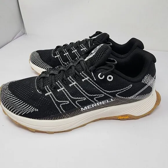 Merrell Mens Size 10 Moab Flight Solution Dyed Trail-Running Shoes Vibram Sole