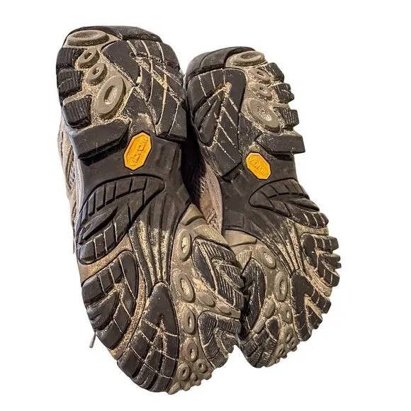 Merrell Moab Mid Waterproof Hiking Boots Vibram Sole sz 8