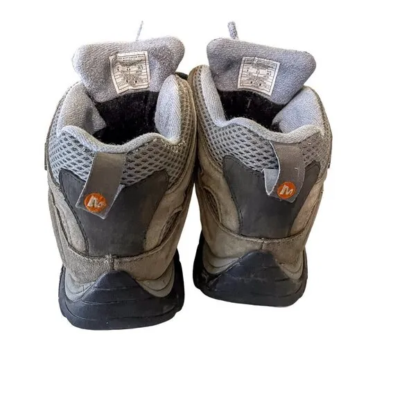 Merrell Moab Mid Waterproof Hiking Boots Vibram Sole sz 8