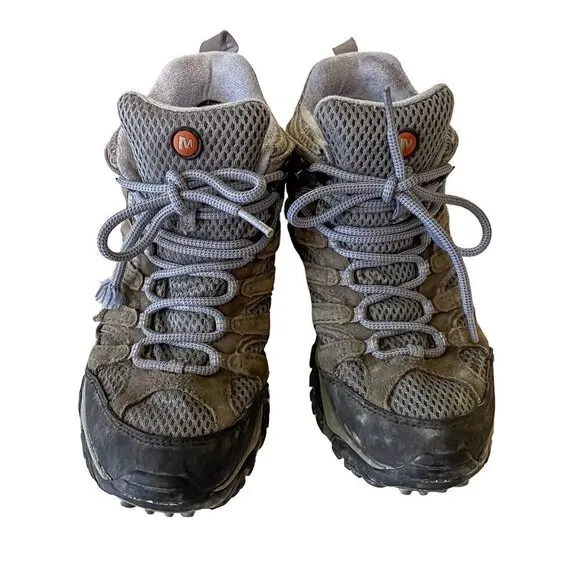 Merrell Moab Mid Waterproof Hiking Boots Vibram Sole sz 8