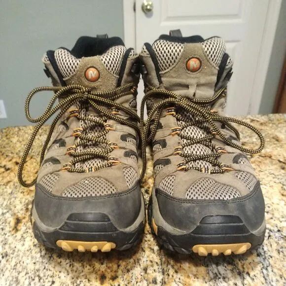Merrell Moab Ventilator Mid Walnut Trail Hiking Walking Boots 86593 Men's Sz 13