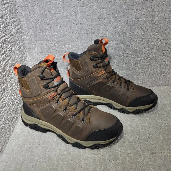 Merrell Phaserbound 2 Mid Mens Size US 11M Earth/Orange Waterproof Hiking Boots
